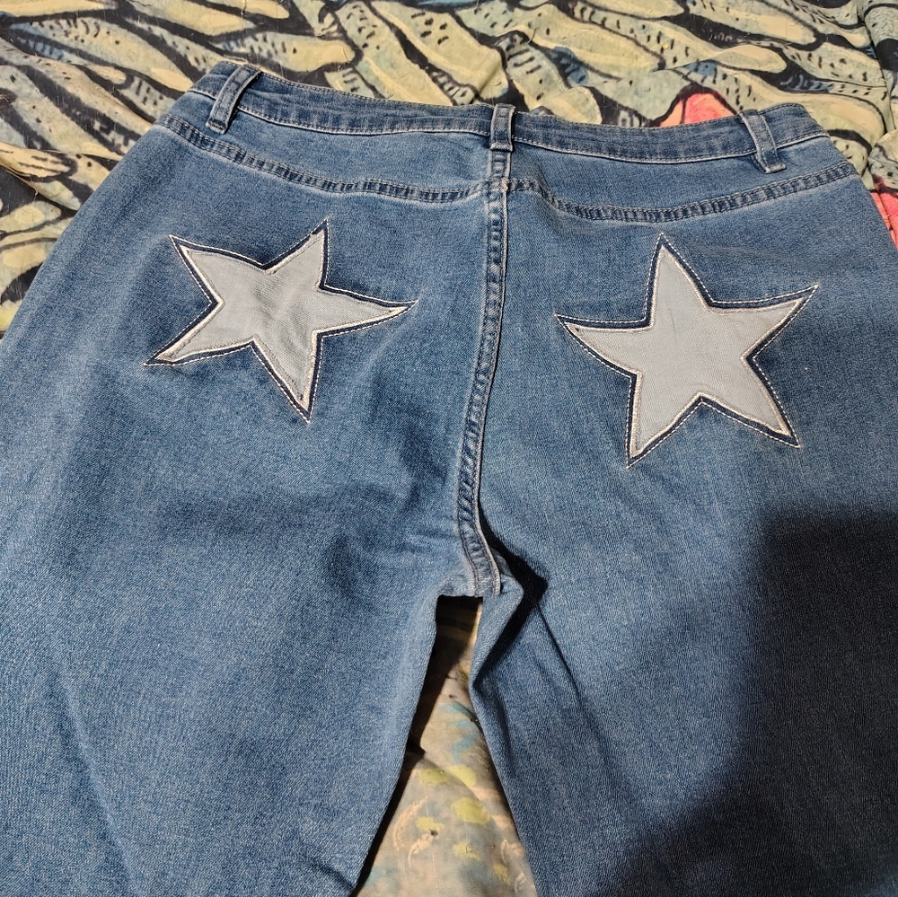 NWOT Shoot For The Stars Kick Flare Jeans/ SZ Large/ Sugar Thrillz/ Info